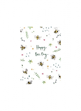 Postkarte Taurus -  Happy Bee Day Erdbeerpunkt Online Shop Schweiz