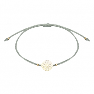 Armband, Be Happy Edelstahl vergoldet Mandala des Glücks Erdbeerpunkt Online Shop Schweiz