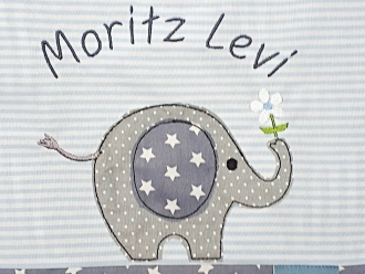 Kindergarten-Tasche Elefant blau Erdbeerpunkt Online Shop Schweiz