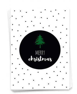 Postkarte, Merry christmas Erdbeerpunkt Online Shop Schweiz