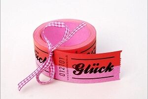 0000088 wertmarken gluck rot  Erdbeerpunkt Online Shop Schweiz