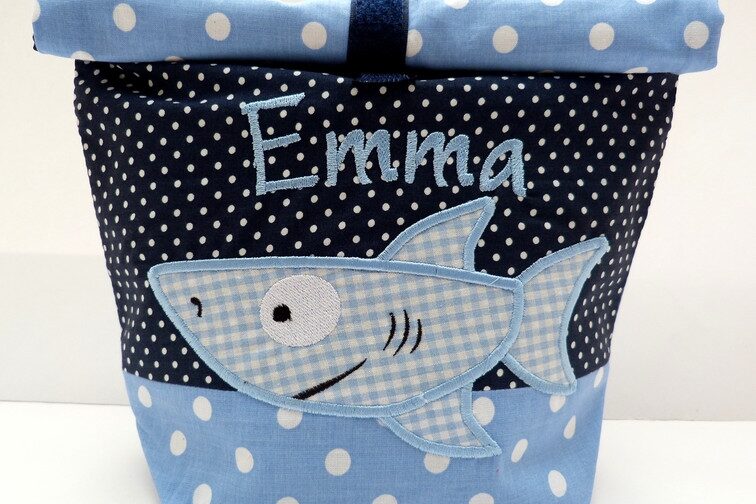 0002193 lunchbag hai blau  Erdbeerpunkt Online Shop Schweiz