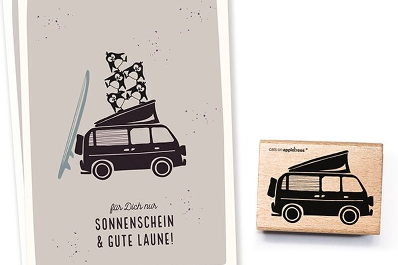 Stempel camper van  Erdbeerpunkt Online Shop Schweiz