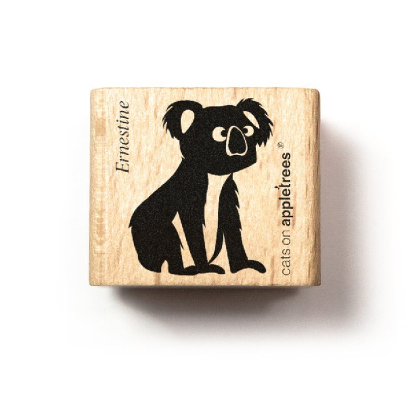 ERNESTINE Holzkarte „Tonton“ – Personalisierte Ankündigungskarte Für Zukünftige Onkel, Koala-Design