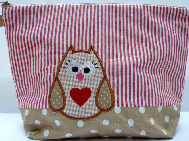 0000496 necessaire eule beige Erdbeerpunkt Online Shop Schweiz