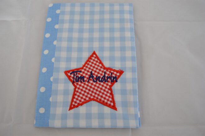 0000579 gesundheitsheft hulle stern blaurot Erdbeerpunkt Online Shop Schweiz
