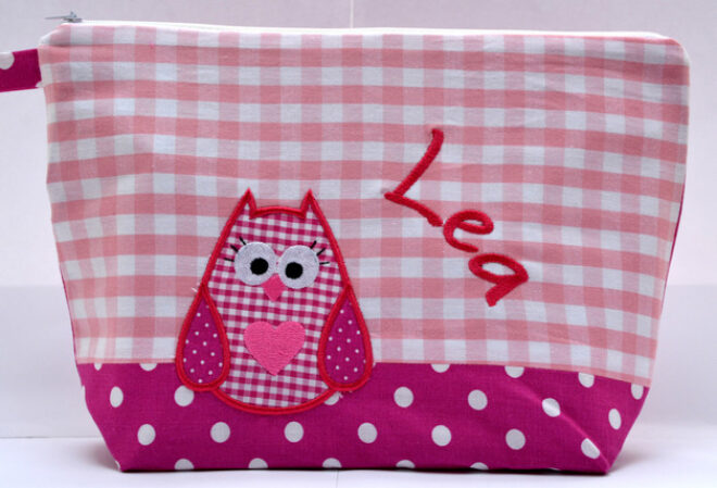 0001478 necessaire eule rosapink Erdbeerpunkt Online Shop Schweiz