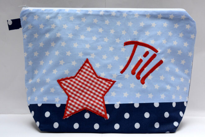 0001481 necessaire stern blaurot Erdbeerpunkt Online Shop Schweiz
