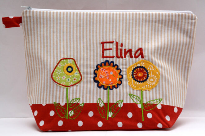 0001554 necessaire blumenpracht rot punkte Erdbeerpunkt Online Shop Schweiz