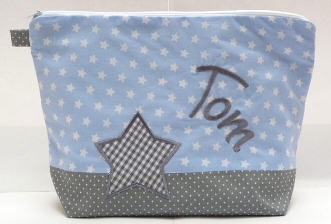 0001697 necessaire stern grauhellblau Erdbeerpunkt Online Shop Schweiz