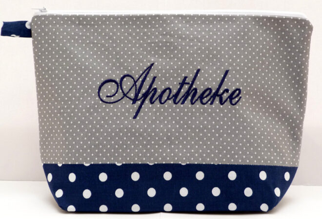0001712 necessaire schlicht grau blau Erdbeerpunkt Online Shop Schweiz