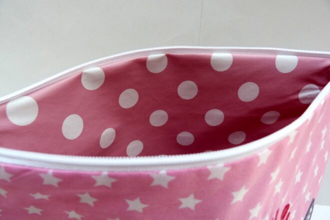 0001748 necessaire reh grau rosa sternenstoff Erdbeerpunkt Online Shop Schweiz