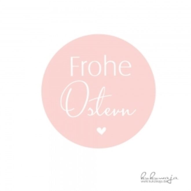0001821 aufkleber frohe ostern pastellorange Erdbeerpunkt Online Shop Schweiz