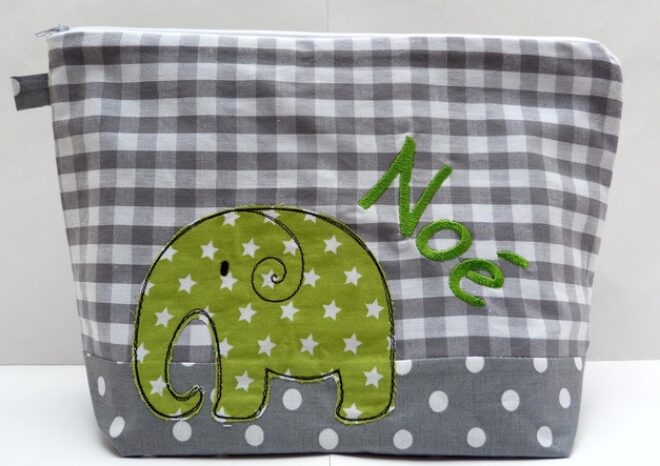 0002006 necessaire elefant grungrau Erdbeerpunkt Online Shop Schweiz
