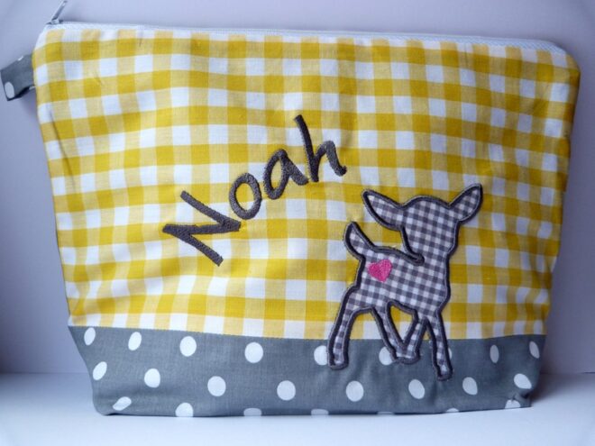 0002022 necessaire reh gelb grau Erdbeerpunkt Online Shop Schweiz