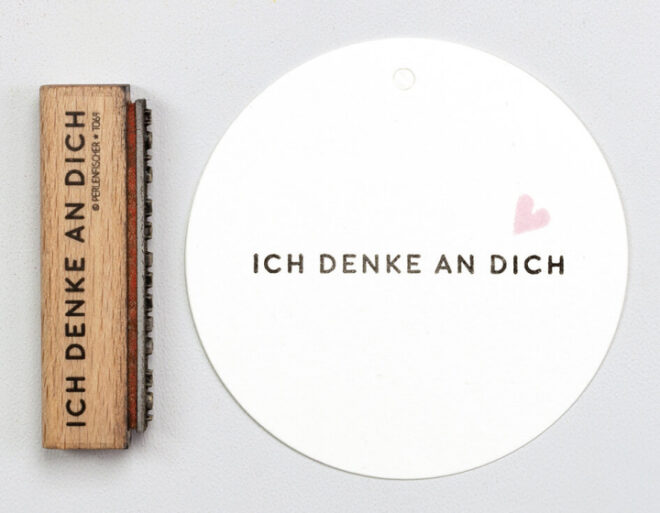 01 t069 ich denke an dich perlenfischer stempel Erdbeerpunkt Online Shop Schweiz
