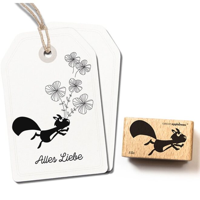 2638 stempel eichhoernchen ella springend Erdbeerpunkt Online Shop Schweiz