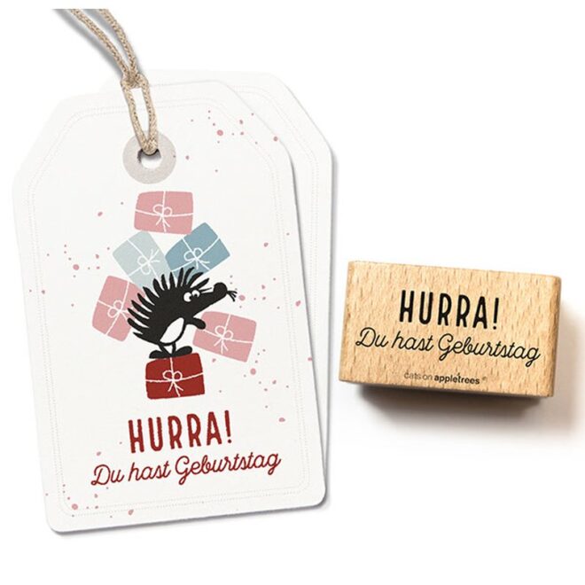 27 370 stempel hurra geburtstag Erdbeerpunkt Online Shop Schweiz