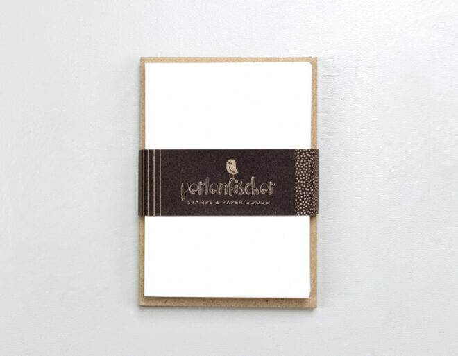 2 p058 klappkartenset a7 c7 weiß kraft perlenfischer stempel Erdbeerpunkt Online Shop Schweiz