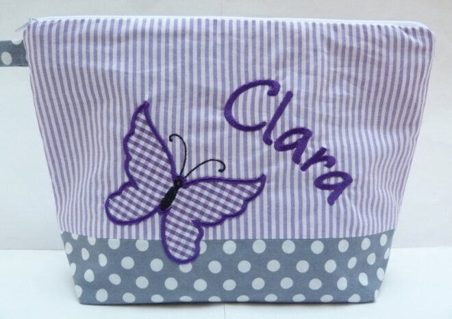 KT Schmetterling lila grau Erdbeerpunkt Online Shop Schweiz