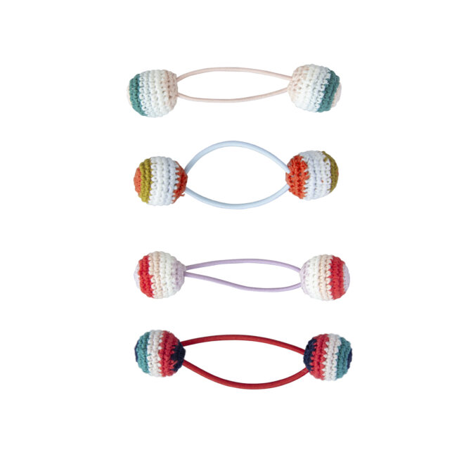 A0520 Hair Elastic Crochet Balls SET Erdbeerpunkt Online Shop Schweiz