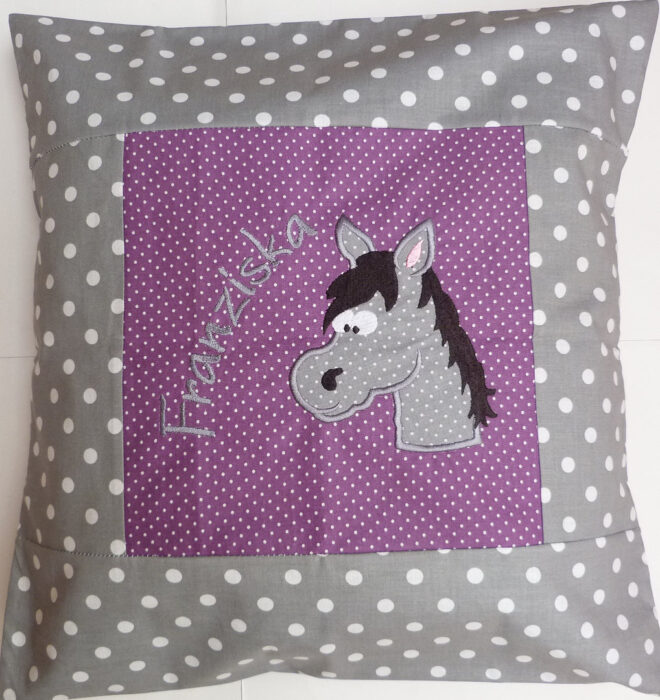 BE KK Pferd grau lila Erdbeerpunkt Online Shop Schweiz