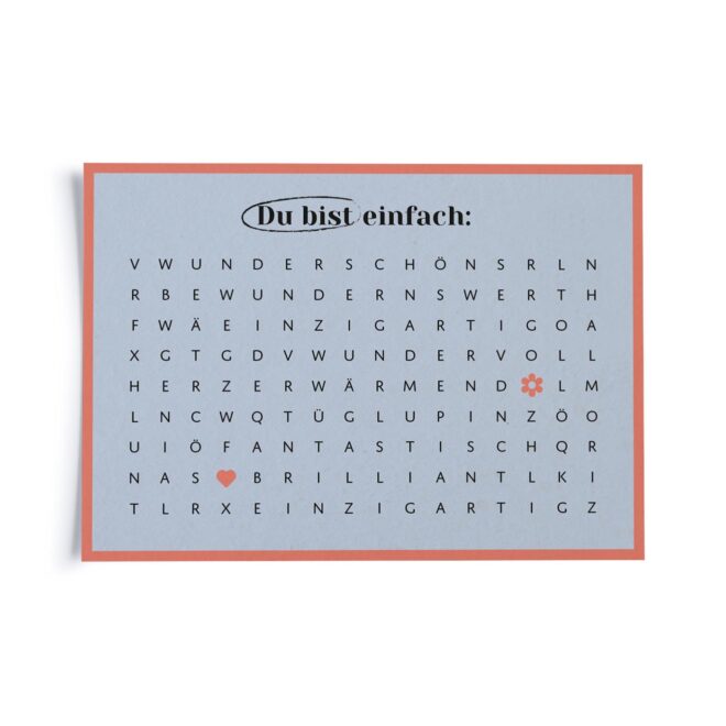 FD24 PK Buchstabensalat Du bist einfach Erdbeerpunkt Online Shop Schweiz