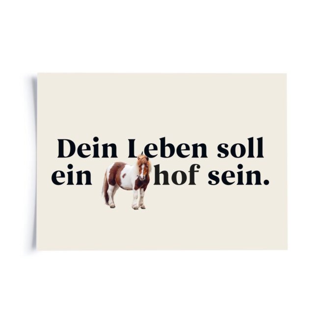 FD25 PK Sprichwoerter Dein Leben soll ein Poyhof sein Erdbeerpunkt Online Shop Schweiz