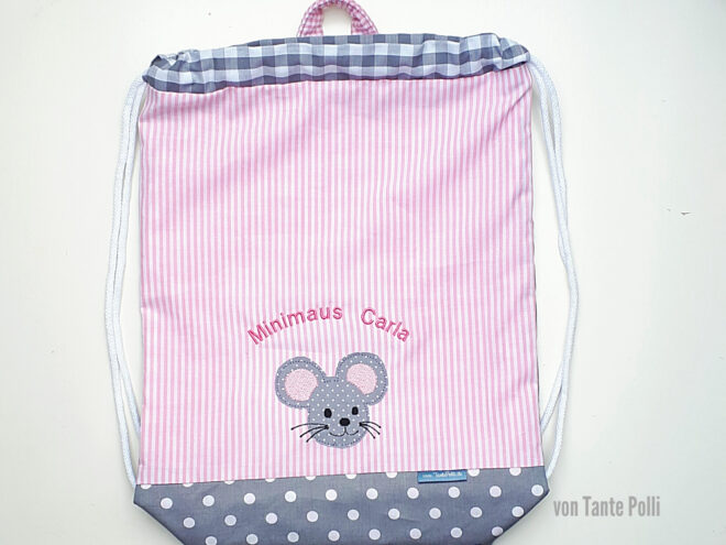 Ki Ga Maus grau rosa 2 Erdbeerpunkt Online Shop Schweiz