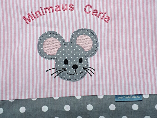 Ki Ga Maus grau rosa 3 Erdbeerpunkt Online Shop Schweiz