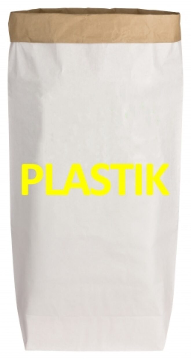 PLW015 Paperbags Large weiss PLASTIK neon gelb Erdbeerpunkt Online Shop Schweiz
