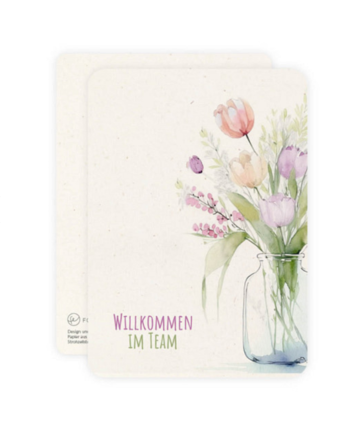 Screenshot 2026 05 19 at 21 53 35 Postkarte Aquarell Willkommen im Team Willkommenskarten Fotoeigenart Gmb H Erdbeerpunkt Online Shop Schweiz