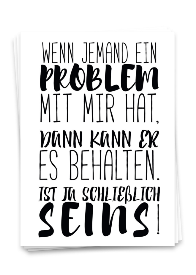 Screenshot 2022 02 11 at 12 49 48 Wenn jemand ein Problem mit mir hat Postkarte Erdbeerpunkt Online Shop Schweiz