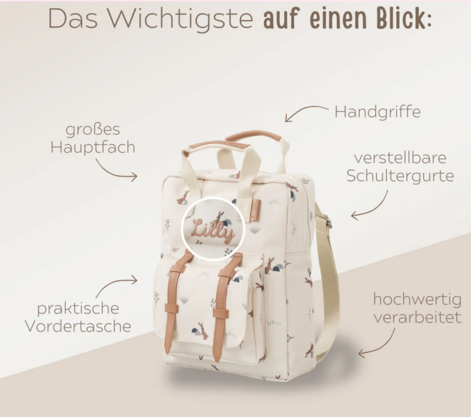 WW Rucksack Beschrieb Erdbeerpunkt Online Shop Schweiz