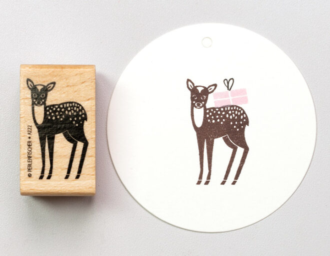 A222 rehkitz perlenfischer stempel 01 Erdbeerpunkt Online Shop Schweiz