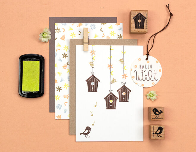 A231 hallo welt perlenfischer stempel 07 Erdbeerpunkt Online Shop Schweiz