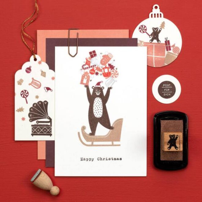 A237 grammophon perlenfischer stempel 04 Erdbeerpunkt Online Shop Schweiz