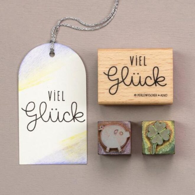 A240 viel glueck perlenfischer stempel 03 Erdbeerpunkt Online Shop Schweiz