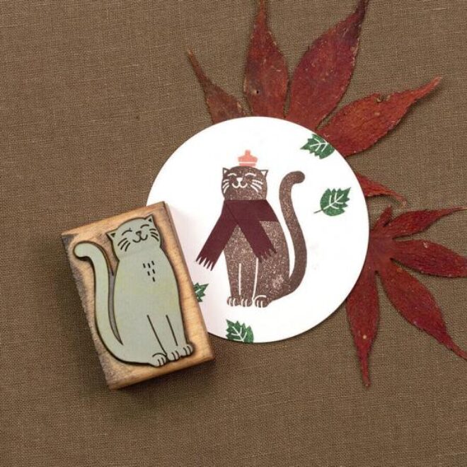 A249 katze perlenfischer stempel 03 Erdbeerpunkt Online Shop Schweiz