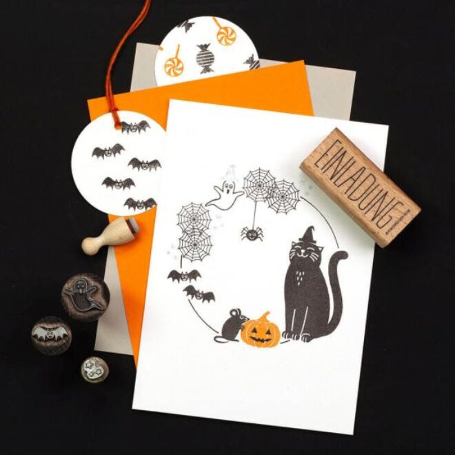 A249 katze perlenfischer stempel 04 Erdbeerpunkt Online Shop Schweiz