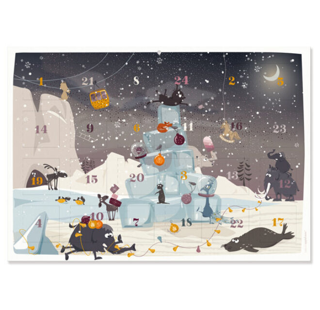 Adventskalender papier a3 Erdbeerpunkt Online Shop Schweiz