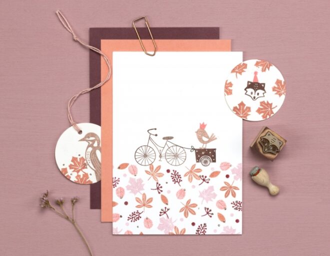 Anhaenger fuchskopf ahornblatt herbst perlenfischer stempel 02 Erdbeerpunkt Online Shop Schweiz