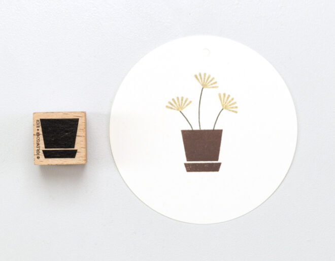 B107 blumentopf kleinperlenfischer stempel 01 Erdbeerpunkt Online Shop Schweiz