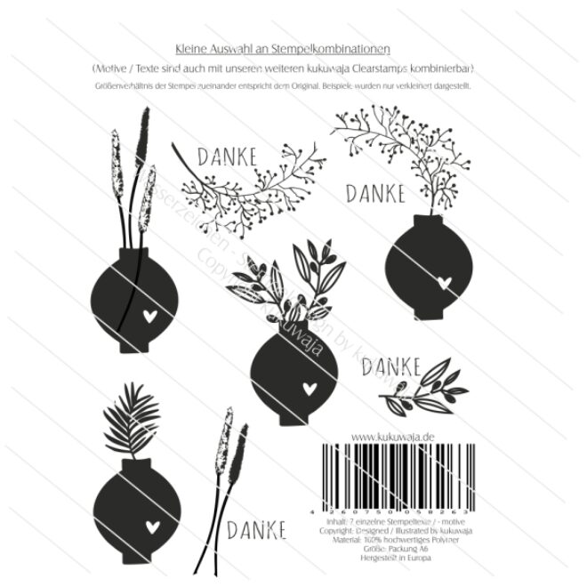 Clearstamp indervase kombi Erdbeerpunkt Online Shop Schweiz