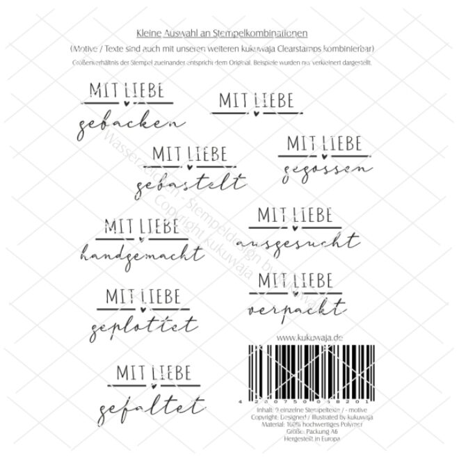 Clearstamp mitliebe kombi 10350 1 Erdbeerpunkt Online Shop Schweiz