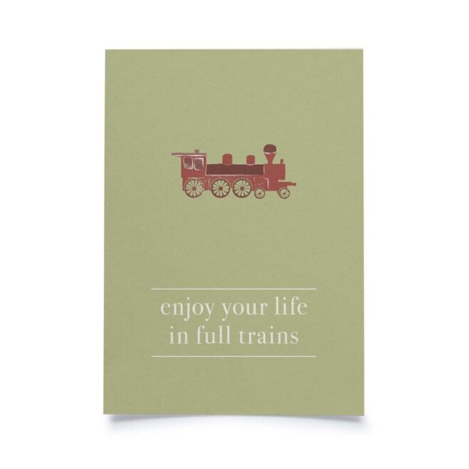 D english i enjoy your life in full trains Erdbeerpunkt Online Shop Schweiz