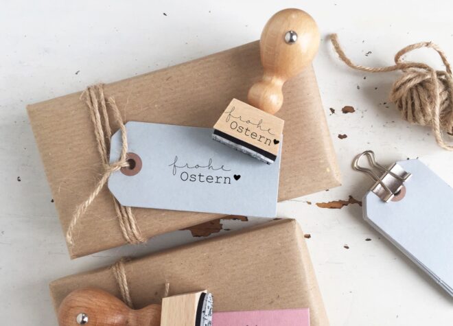 Dks stempel frohe ostern courier herz Erdbeerpunkt Online Shop Schweiz