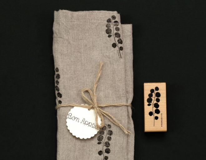 Eukalyptus stoff stempelfarbe greenery perlenfischer stempel Erdbeerpunkt Online Shop Schweiz
