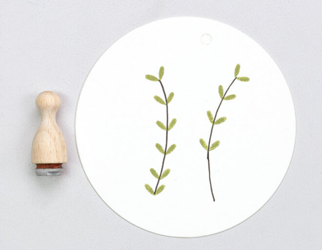 F119 doppelblatt mini perlenfischer stempel 01 1 Erdbeerpunkt Online Shop Schweiz