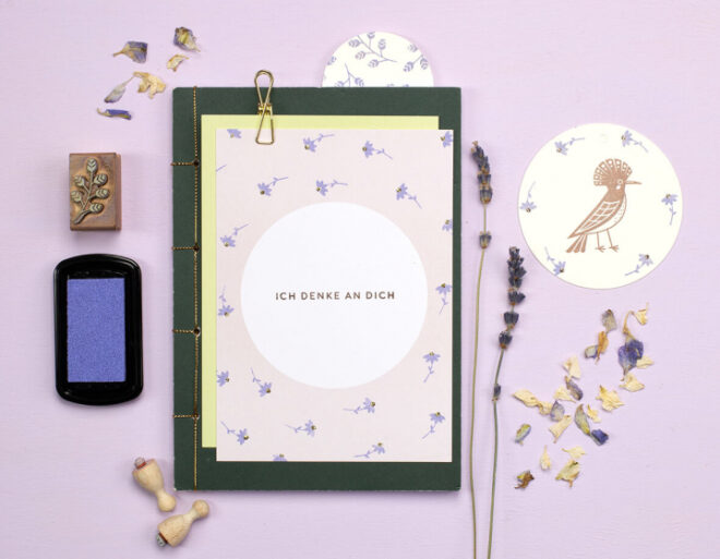 Ich denke an dich bluetenstil wiedekopf zittergras garten perlenfischer stempel 1 Erdbeerpunkt Online Shop Schweiz